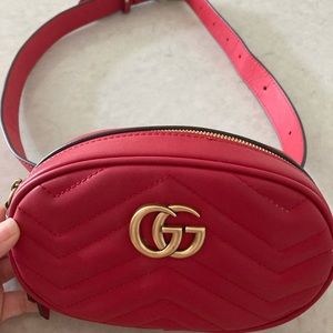 Calfskin Matelasse GG Marmont Belt Bag
